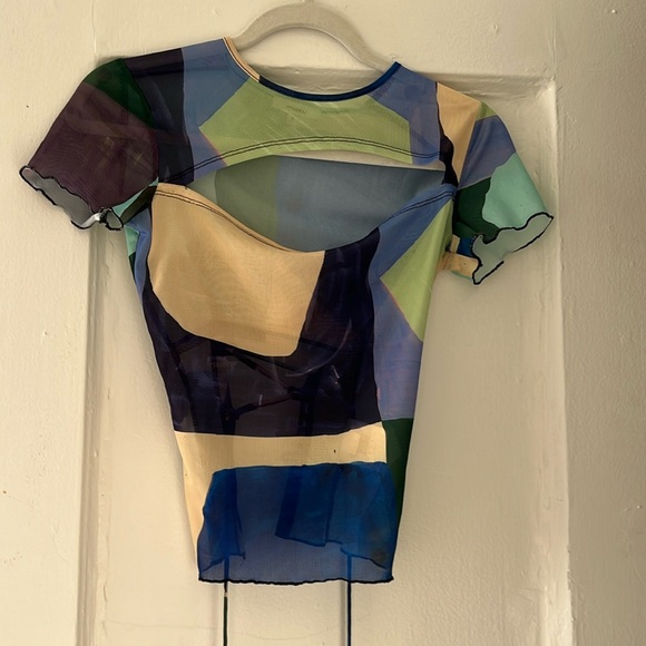 Miaou corset top with cut out. Mesh material. Size small. - Picture 1 of 3